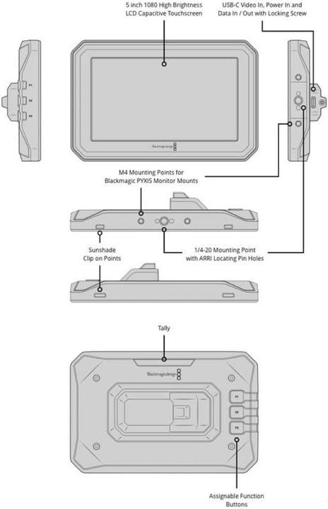 Actual product image Blackmagic Pyxis 6K Monitor Kit (5", Full HD)