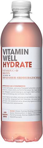 Produktbild Vitamin Well Hydrate (Erdbeer, Rhabarber, 12 x)