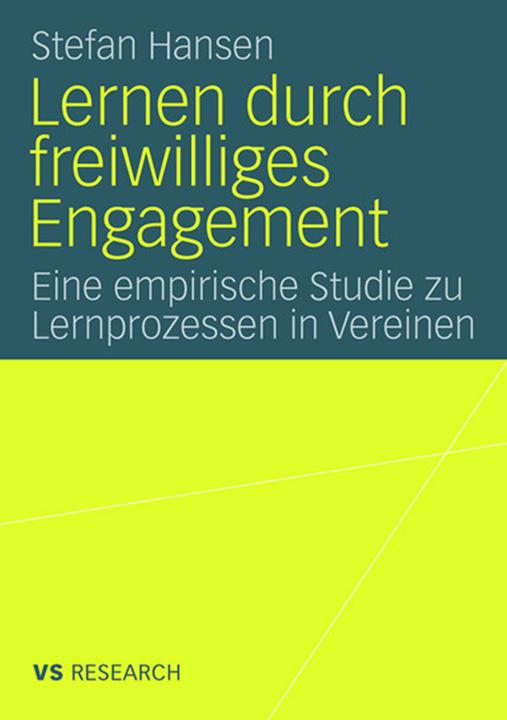 Produktbild Lernen durch freiwilliges Engagement (Deutsch, Stefan Hansen, 2008)