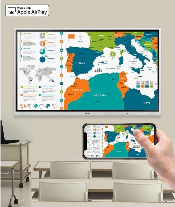 Actual product image Samsung Flip 4 Pro WM85B (3840 x 2160 Pixels, 85")