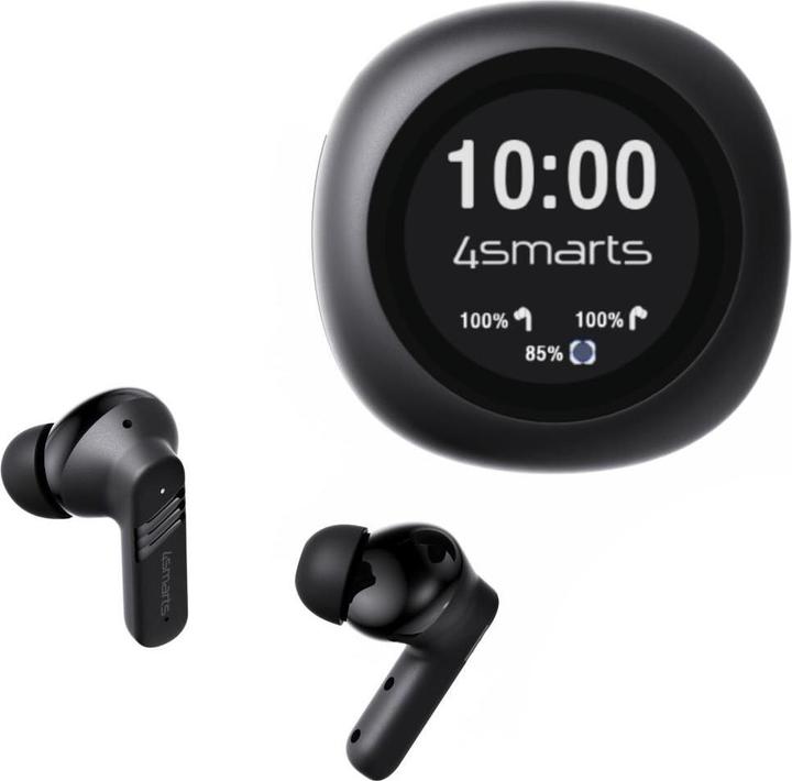 Actual product image 4smarts True Wireless In-Ear-Kopfhörer SkyBuds Screen Pro ANC (ANC, 5 h, Wireless)