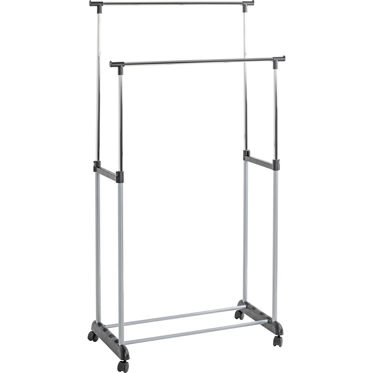 HAKU Möbel, Kleiderständer + Kleiderstange, Rollgarderobe