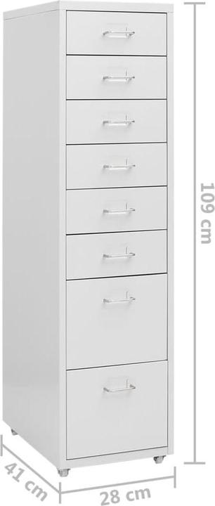 Produktbild vidaXL Büroschrank (28 x 41 x 109 cm)