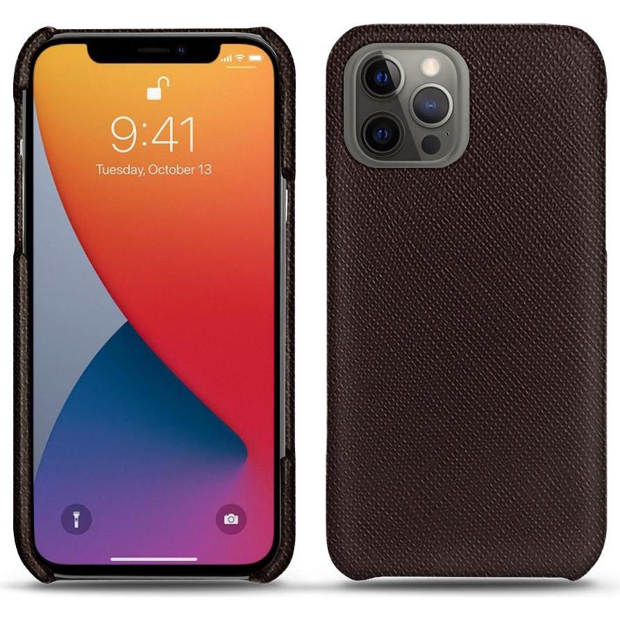 Noreve Lederschutzhülle (Apple iPhone 13 Pro), Smartphone Hülle, Braun