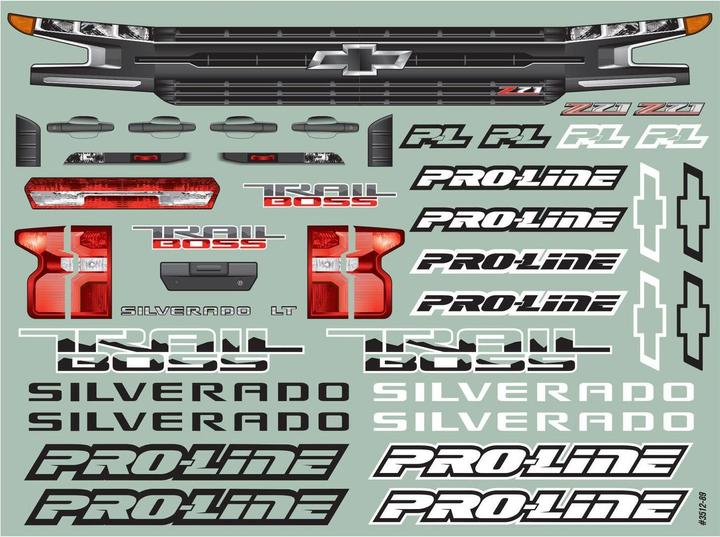 Immagine prodotto Proline Carrozzeria Chevy Silverado Z71 2019 non verniciata, 1:10