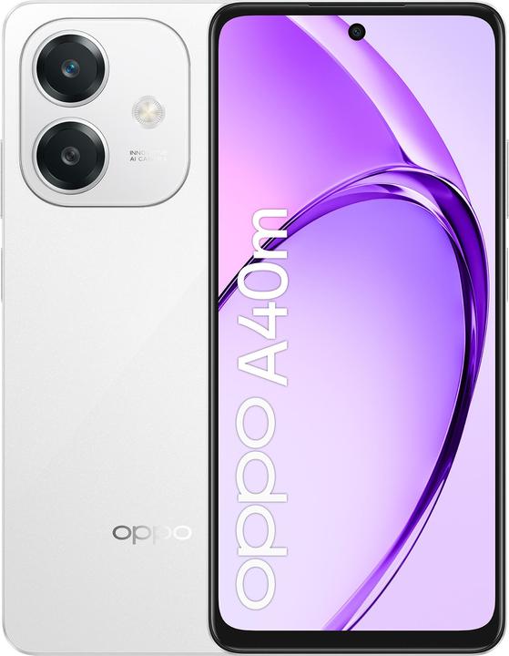Immagine prodotto OPPO A40M (256 GB, Starlight White, 6.67", Doppia SIM, 4G)