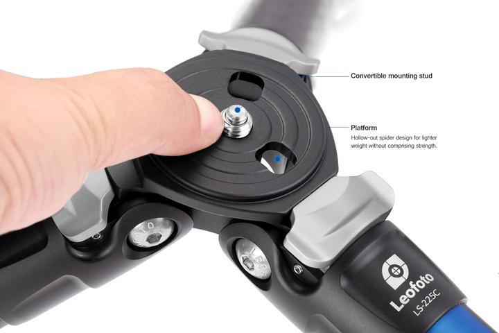 Actual product image Leofoto LS-225C Set (Metal, Carbon)