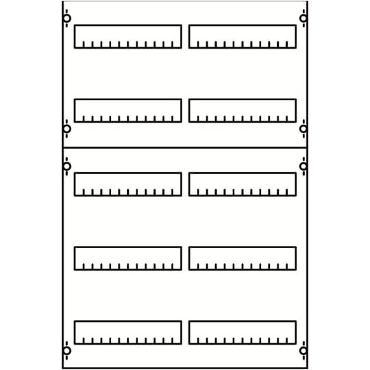 Striebel & John, Verteilerschrank Zubehör, STR 2V1-150 Verteilerfeld BH1 2-Feld 150mm