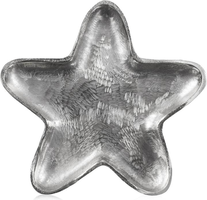 Actual product image Sandra Rich RUSTIC METAL aluminium star plate medium (1x)