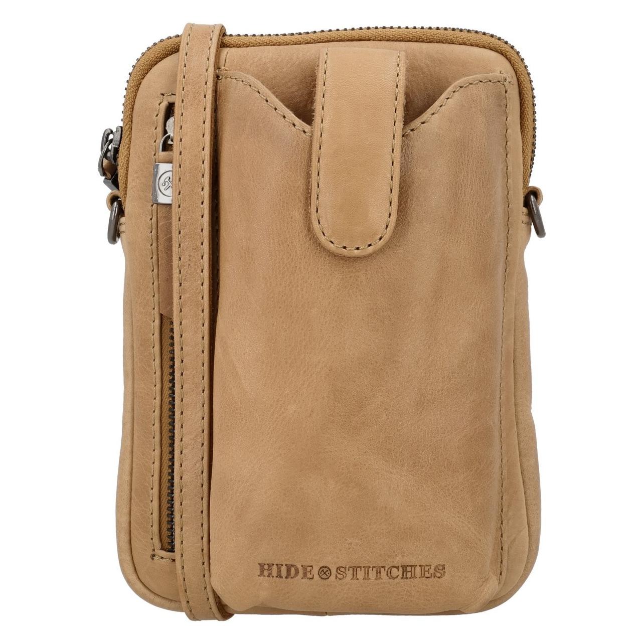 Hide & Stitches, Handtasche, Custodia Per Telefono Porto, Beige