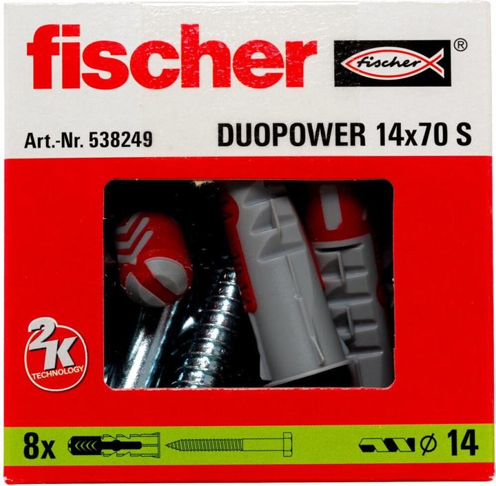 Produktbild Fischer DuoPower 14x70 S. (8 Stk.)