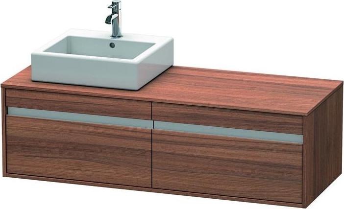 Produktbild Duravit Waschtischunterbau KETHO 550x1400x426mm Be links nussbaum natur