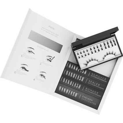 NoName, Künstliche Wimpern, DIY Wimpernverlängerung Starter Kit Cluster Lashes mit Bonder, Sealer, Entferner, Applikator...