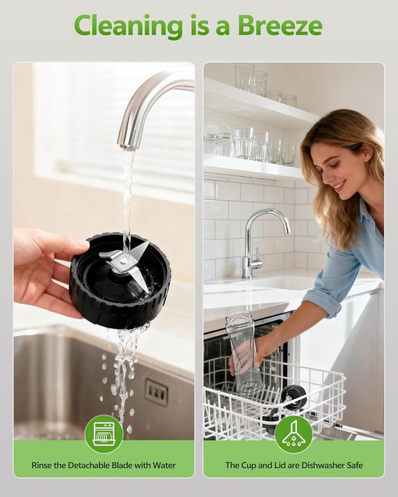 Image du produit ToTopPioneer Tragbarer Mini Smoothie Maker (500 W)