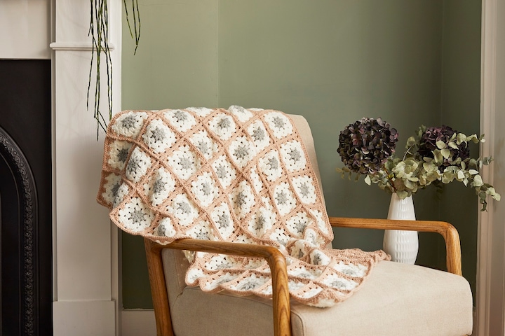 Actual product image DMC Gift of Stitch Crochet Set Blanket