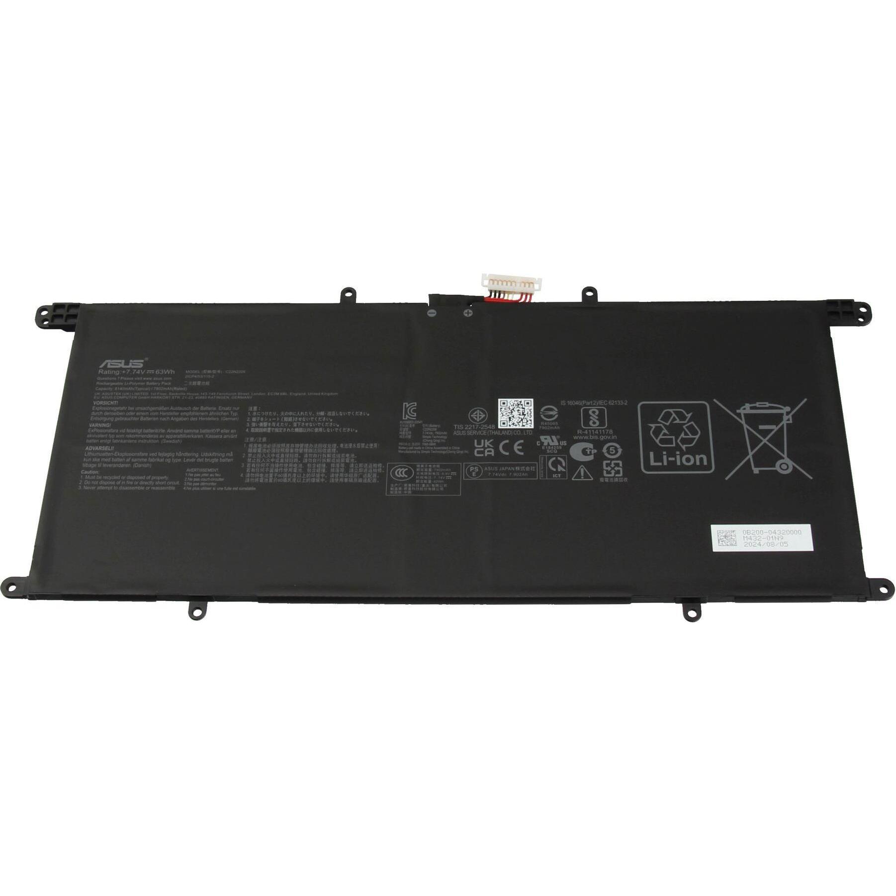 ASUS 0B200-04320000 (2 Zellen, 8140 mAh), Notebook Akku
