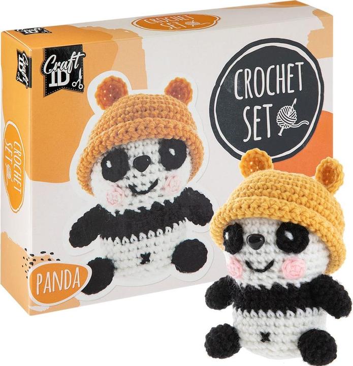 Image du produit Legind Craft ID - Crochet kit panda, 9x8x13cm - (K-CR1703/GE)