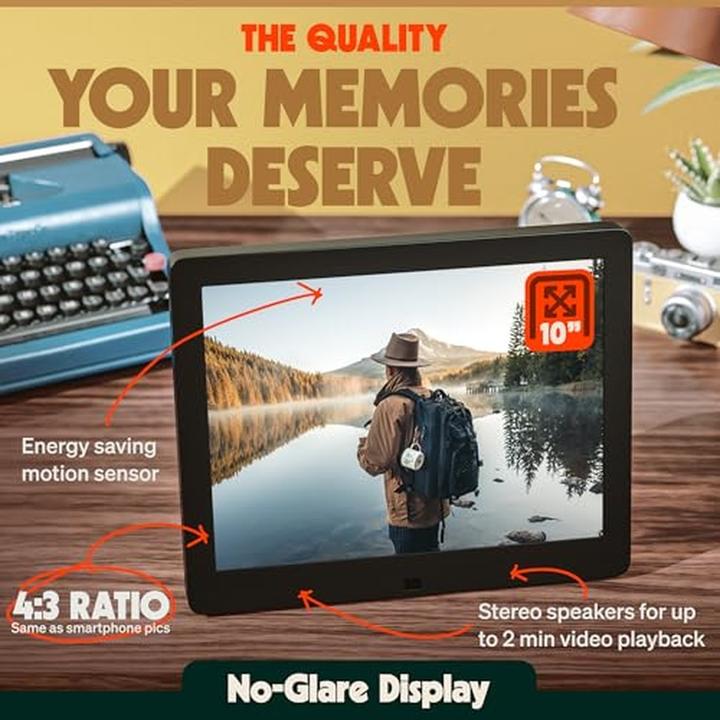 Productafbeelding Ordissimo Pix-Star digitale fotolijst /1xUSB/Zwart (10")