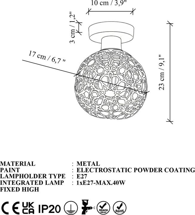 Actual product image Opviq Selcuklu Chandelier (E27)
