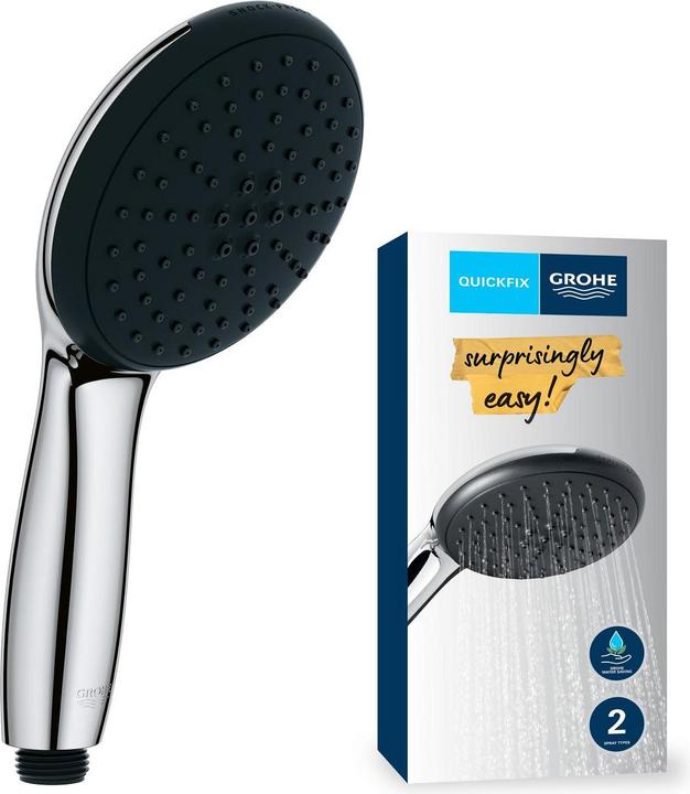 Actual product image Grohe Vitalio Start 110 QuickFix hand shower, intelligent spray diverter, Watersaving Plus, 2 spray types (2 Beam types, 5.60 l/min)