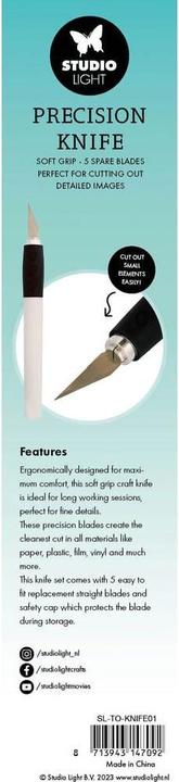 Image du produit art by marlene Couteau de précision soft grip + 5 lames Essentials Tools (Cutters)