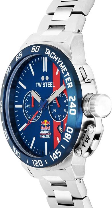Actual product image TW-Steel CS121 Red Bull Ampol Racing Chronograph Men's Watch 45mm 10ATM (Sports watch, 45 mm)