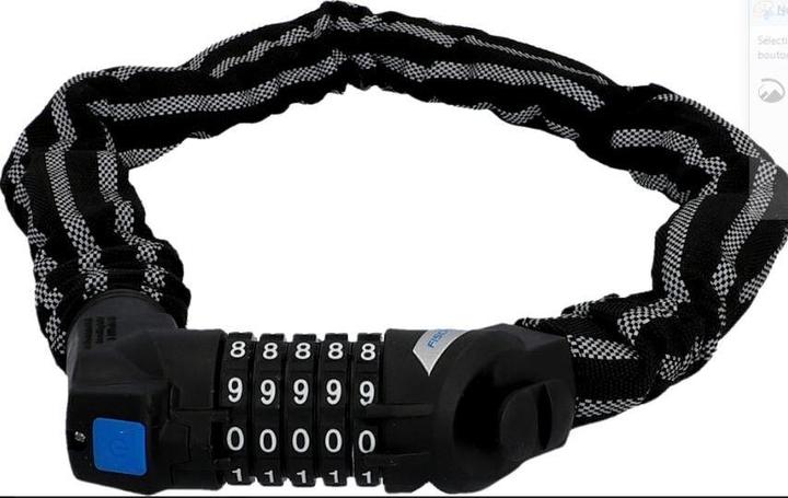 Produktbild Fischer Kettenschloss Zahlen Reflex 80cm 8mm (80 cm)