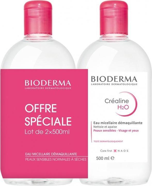 Produktbild Bioderma sensibio h2o micellaire 2x500ml (Reinigungstücher Gesicht, 1000 ml)