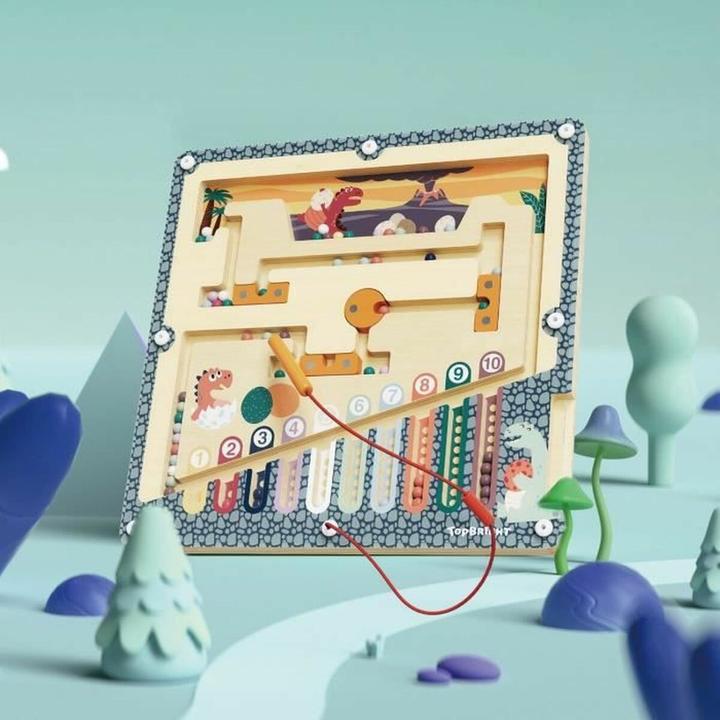 Actual product image Topbright Toys Magnetic dinosaur learning game (French, Spanish)