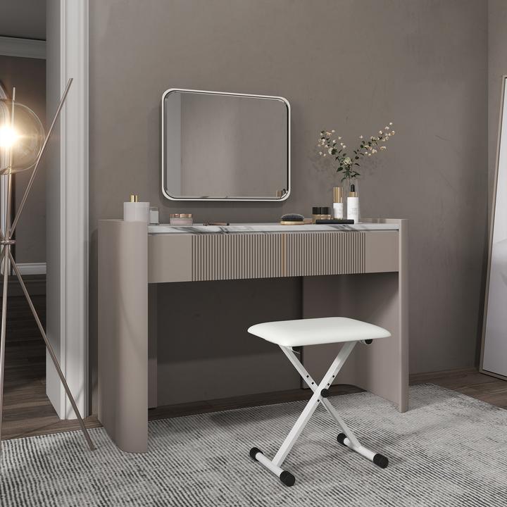 Image du produit Homcom Klavierbank Metall, Kunstleder Weiss
