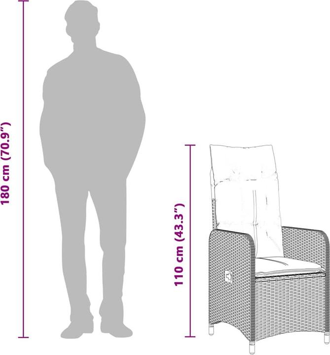 Produktbild vidaXL Bistro Set