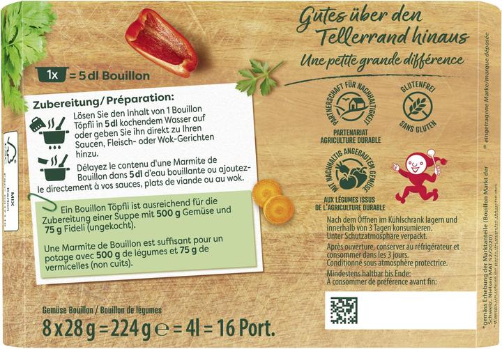 Actual product image Knorr Bouillon pots with lots of vegetables, soft consistency for sauces, meat, braised and wok dishes (4000 ml)