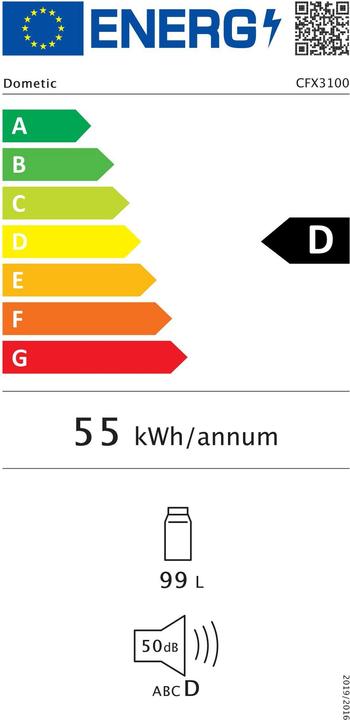 Label énergétique Dometic Kühlbox CFX3 100 (99 l)