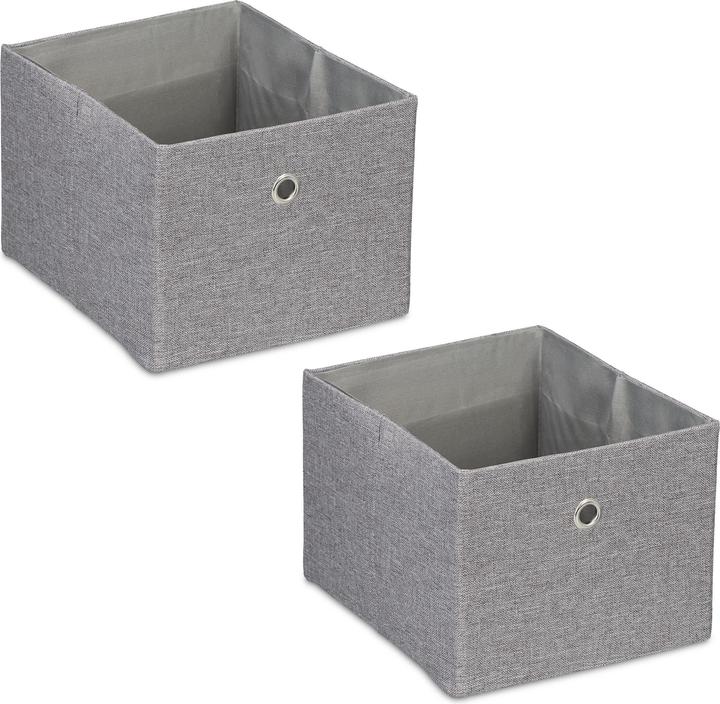Image du produit Relaxdays 2x boîte de rangement (20.5 x 25 x 16 cm, 8 l)
