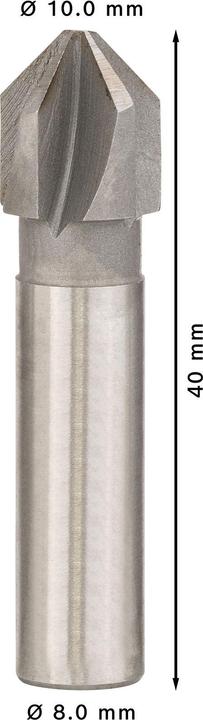 Actual product image Bosch Professional Zubehör PRO Steel HSS countersink, 10 x 40 mm, M5 (8 mm)