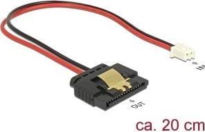 Image du produit Delock Câble d'alimentation SATA puissance (R) enclenché à alimentation interne, 2 pôles (W) (20 cm, SATA)