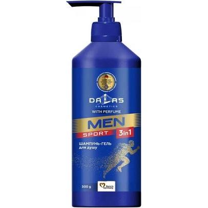 Dalas, Duschmittel, Dalasmen 3 In 1 Duschgel für Gesicht, Körper und Haar Sport 500ml (500 ml)