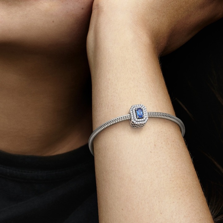 Produktbild Pandora Charm Funkelnder Blauer Stein (Silber 925, Zirkonia)