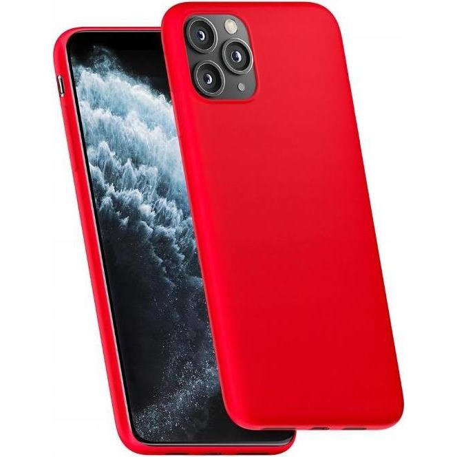 3MK Serie di custodie in silicone Soft Touch Matt Case (Samsung Galaxy S23+), Cover smartphone, Rosso