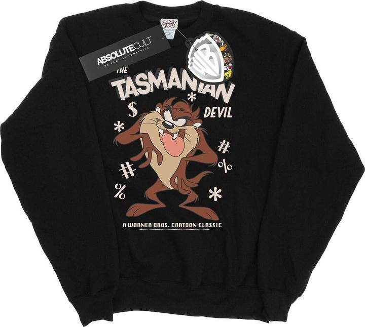 Immagine prodotto Looney Tunes Felpa Diavolo della Tasmania Vintage Donna (L)