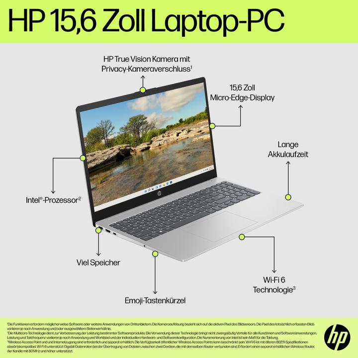 Produktbild HP 15-fd1053ng (15.60", Intel Core 3 100U, 8 GB, 512 GB, DE)