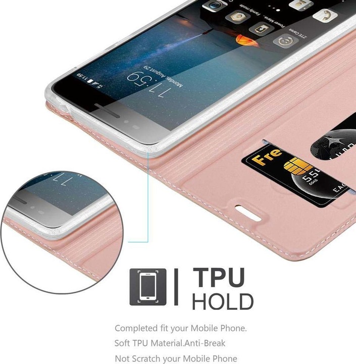 Produktbild Cadorabo Book Classy Style Cover (ZTE Blade A612)