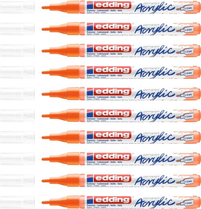 Actual product image Edding Acrylic marker 5300 Fine, neon orange (1 x)