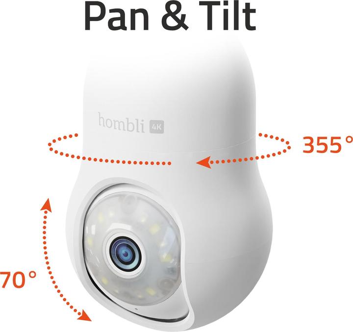 Actual product image Hombli Bulb Cam (3840 x 2160 pixels)