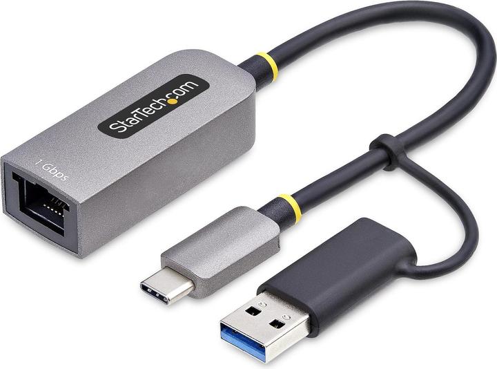 Immagine prodotto StarTech Adattatore Ethernet USB-C con dongle USB-A (USB-C 3.2 Gen 1, RJ45 (1x))