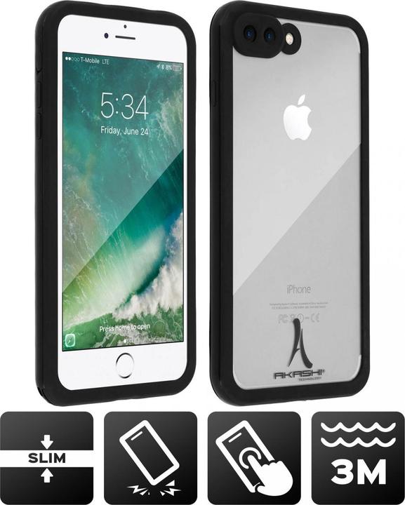 Actual product image Akashi COQUE WATERPROOF IP68 IPHONE 8/7/6S/6 PLUS (Apple iPhone 8 Plus)