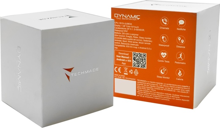Image du produit Techmade Montre intelligente Dynamic White