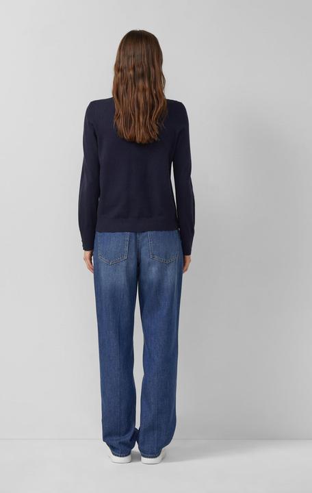 Produktbild s.Oliver Strickpullover Feinstrickpullover aus Viskosemix mit Zierknöpfen (34)