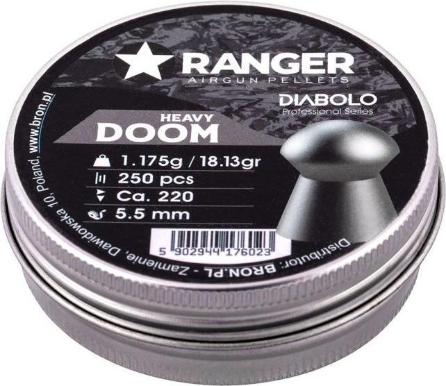 Actual product image Ranger Ink Śrut 5 5 mm RANGER Diabolo Doom Heavy płaski 250 szt. 1 175 g