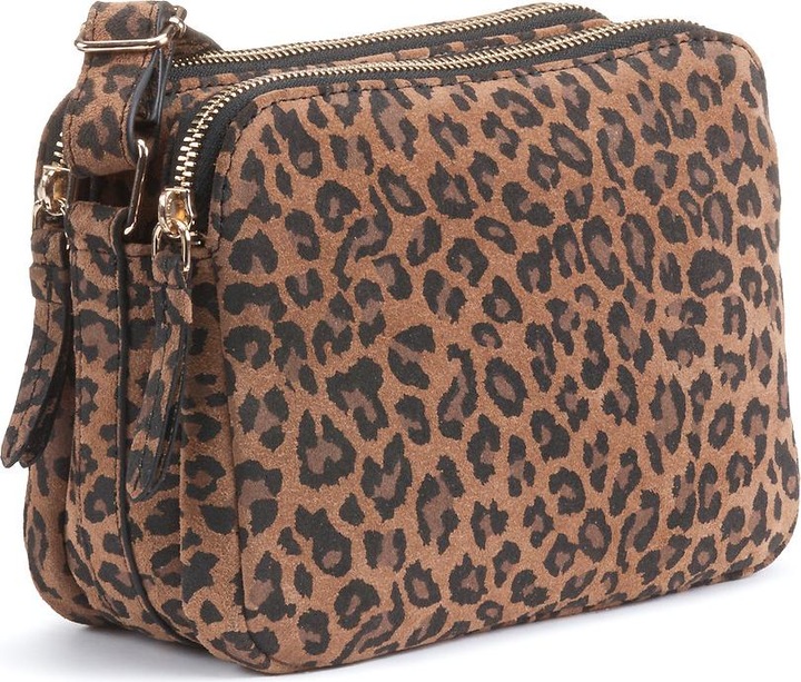 Produktbild La Redoute Collections Kleine Umhängetasche mit Leopardenmuster